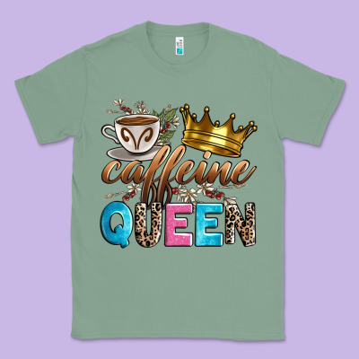 Caffeine Queen Classic Tee Designed By Zillion Design Studio