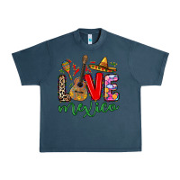 Midnight Navy Love Mexico Urban Heavy Tee - RanaPortraitStore