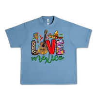 Pebble Blue Love Mexico Urban Heavy Tee - RanaPortraitStore