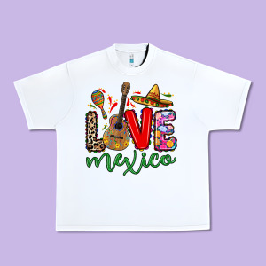 Love Mexico Urban Heavy Tee Designed By Ranaportraitstore
