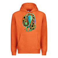 Carrot Leo Zodiac Sign Sunflower Leopard Serape Premium Hoodie - RanaPortraitStore