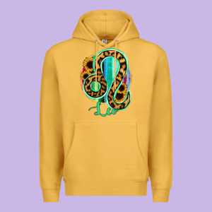 Leo Zodiac Sign Sunflower Leopard Serape Premium Hoodie Designed By Ranaportraitstore