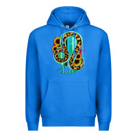 True Royal Leo Zodiac Sign Sunflower Leopard Serape Premium Hoodie - RanaPortraitStore