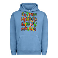 Pigment Pebble Blue cotton headed ninny muggins Urban Hoodie - MaliasSmallBusiness