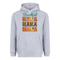 Heather Grey Thankful mama mama mama Heavyweight Hoodie - Artiststas