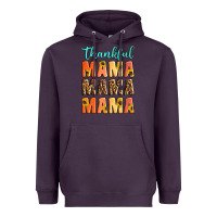 Plum Thankful mama mama mama Heavyweight Hoodie - Artiststas