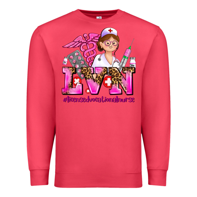 Lvn Licensed Vocational Nurse Premium Sweatshirt by AdoDesignShop | Teevron
