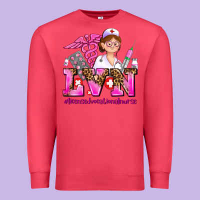 Lvn Licensed Vocational Nurse Premium Sweatshirt Designed By Adodesignshop