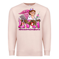 Pale Pink lvn licensed vocational nurse Premium Sweatshirt - AdoDesignShop