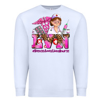 White lvn licensed vocational nurse Premium Sweatshirt - AdoDesignShop