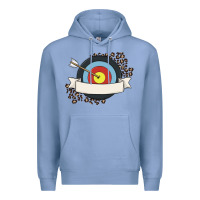 Colony Blue custom name archery Premium Hoodie - MaliasSmallBusiness
