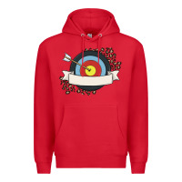 Red custom name archery Premium Hoodie - MaliasSmallBusiness