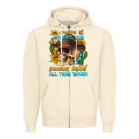 Sandshell somewhere where the summer lasted all year 'round Zipper Hoodie - HRA Design Shop