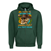 Sports Green somewhere where the summer lasted all year 'round Zipper Hoodie - HRA Design Shop