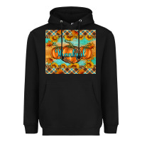 Black Thankful Pumpkins Heavyweight Hoodie - Artiststas