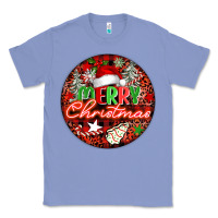 Colony Blue Merry christmas Classic Tee - FaDigitalArtStudio