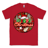 Red Merry christmas Classic Tee - FaDigitalArtStudio