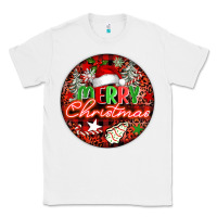 White Merry christmas Classic Tee - FaDigitalArtStudio