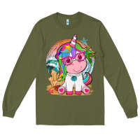 Army Green summer unicorn tbw Long Sleeve Tee - texasbilliewilder
