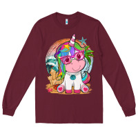 Burgundy summer unicorn tbw Long Sleeve Tee - texasbilliewilder