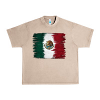 French Oak Mexican Flag Urban Heavy Tee - RanaPortraitStore