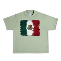 Oil Green Mexican Flag Urban Heavy Tee - RanaPortraitStore
