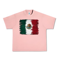 Salmon Mexican Flag Urban Heavy Tee - RanaPortraitStore