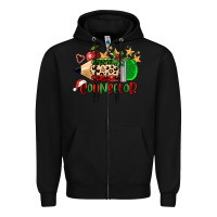 Black christmas counselor pencil Zipper Hoodie - FaDigitalArtStudio