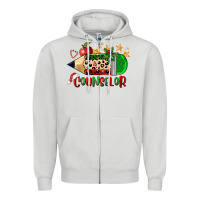 Christmas Counselor Pencil Zipper Hoodie | Teevron