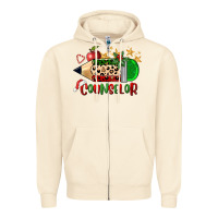 Sandshell christmas counselor pencil Zipper Hoodie - FaDigitalArtStudio