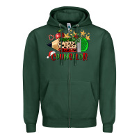Sports Green christmas counselor pencil Zipper Hoodie - FaDigitalArtStudio