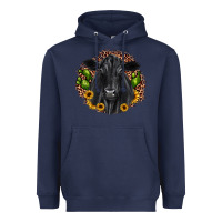 Navy black angus cactus sunflower Heavyweight Hoodie - JahusDesignShop