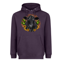 Plum black angus cactus sunflower Heavyweight Hoodie - JahusDesignShop