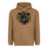 Black Angus Cactus Sunflower Heavyweight Hoodie | Teevron