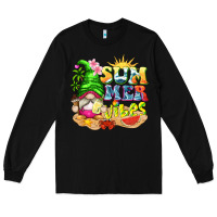 Black summer vibes gnome tbw Long Sleeve Tee - texasbilliewilder