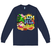 Navy summer vibes gnome tbw Long Sleeve Tee - texasbilliewilder