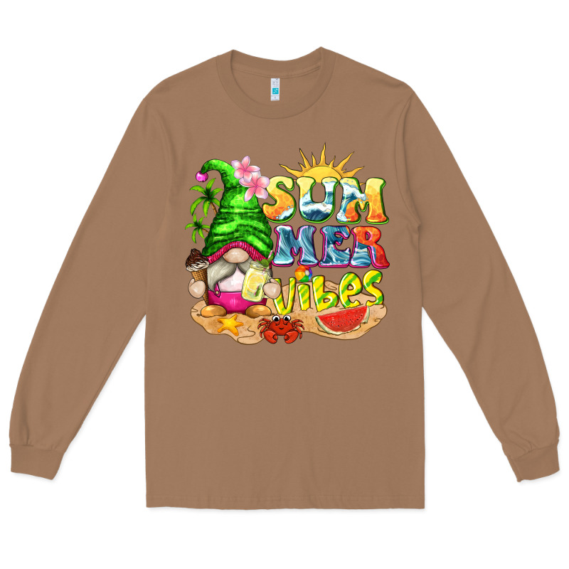Summer Vibes Gnome Tbw Long Sleeve Tee by texasbilliewilder | Teevron