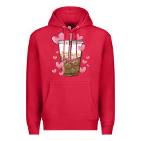 Cardinal valentine coffee lover Premium Hoodie - MaliasSmallBusiness