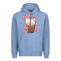 Colony Blue valentine coffee lover Premium Hoodie - MaliasSmallBusiness