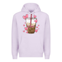 Lilac valentine coffee lover Premium Hoodie - MaliasSmallBusiness