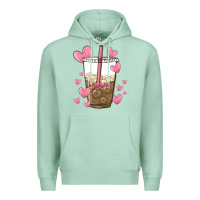 Seafoam valentine coffee lover Premium Hoodie - MaliasSmallBusiness