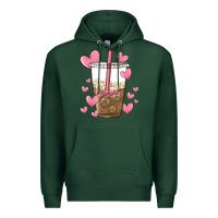 Sports Green valentine coffee lover Premium Hoodie - MaliasSmallBusiness