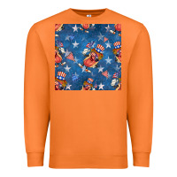 Carrot 4th of july hotdog seamless pattern Premium Sweatshirt - BundleAndBundleShop