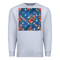 Heather Grey 4th of july hotdog seamless pattern Premium Sweatshirt - BundleAndBundleShop