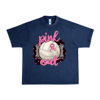 Navy Pink Out Volleyball Urban Heavy Tee - BarkalooDesign