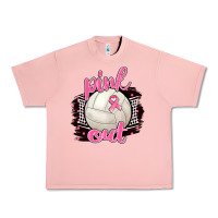 Salmon Pink Out Volleyball Urban Heavy Tee - BarkalooDesign