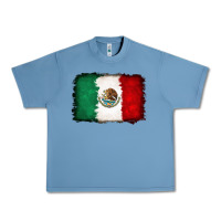Pebble Blue Mexican flag Urban Heavy Tee - RanaPortraitStore