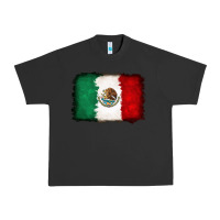 Pigment Black Mexican flag Urban Heavy Tee - RanaPortraitStore