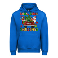 Cobalt Christmas Santa and reindeer truck Urban Hoodie - MaliasSmallBusiness