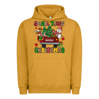 Christmas Santa And Reindeer Truck Urban Hoodie | Teevron